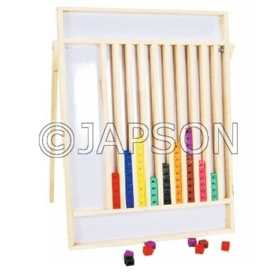 Data collection board with data cubes for School Maths Lab Data collection board with data cubes for School Maths Lab